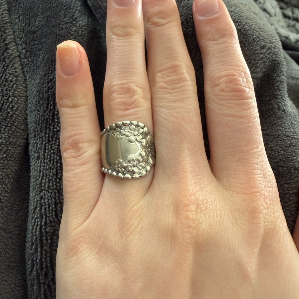 Silver Spoon Ring - Picture 2 of 3